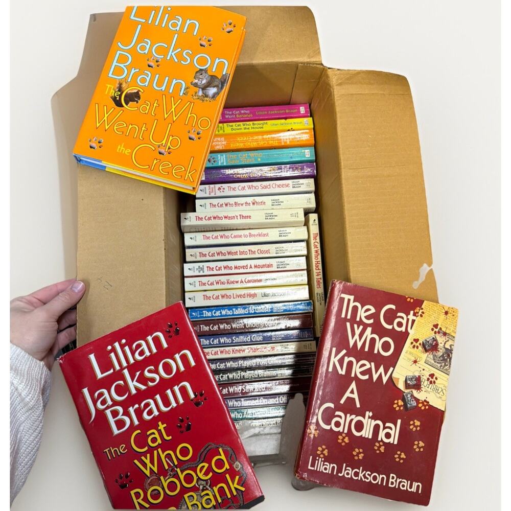 Lot Of 27 The Cat Who Series Lillian Jackson Braun Books Lot Collection